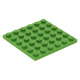 LEGO lapos elem 6x6, világoszöld (3958)